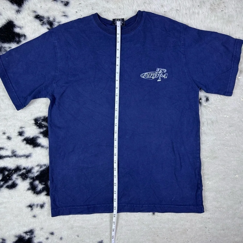 And1 Youth Boy’s Navy Blue Vintage Graphic Tee Shirt Size Large 14/16